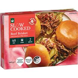 Woolworths Slow Cooked Beef Brisket With Bourbon BBQ Sauce