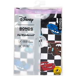 Bonds Zip Wondersuit Disney Cars Black Size 00 each