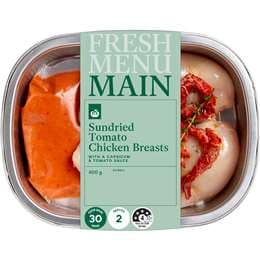 Woolworths Sundried Chicken Breast With Tomato Capsicum Sauce