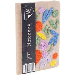 Paperclick A5 Embroidered Notebook 160 Pages
