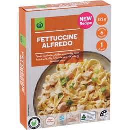 Woolworths Chicken Fettuccine Alfredo Frozen Meal