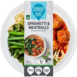 Woolworths Spaghetti Meatball Bowl