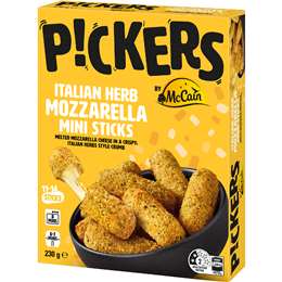 McCain Pickers Mini Mozzarella Sticks Italian Herb