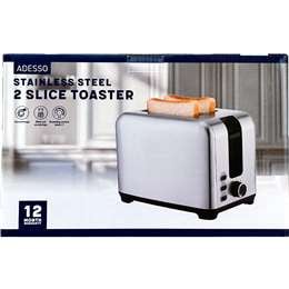 Adesso Stainless Steel 2 Slice Toaster each