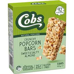 Cobs Crunchy Popcorn Bars Sweet & Salty Almond 5 pack