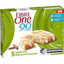 Fibre One 90 Calorie Apple Pie Squares 5 pack