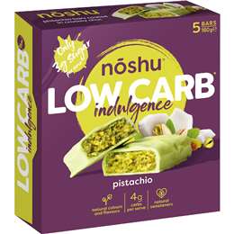 Noshu Low Carb Pistachio Indulgence Bars