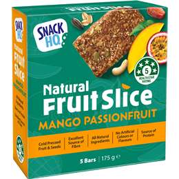 Snack HQ Natural Fruit Slice Mango Passionfruit 5 pack