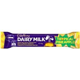 Cadbury Dairy Milk Chocolate Bar Tropical Pineapple 46g