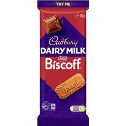 Cadbury Dairy Milk Biscoff Chocolate Block 170g