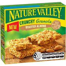 Nature Valley Crunchy Granola Bars Roasted Almond 252g 6 pack