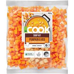 Woolworths COOK Pumpkin & Veg Soup Kit