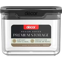 Decor Design Series Premium Pantry Storage Oblong 920mL each