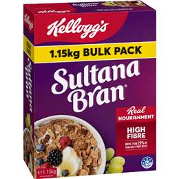 Kellogg's Sultana Bran High Fibre Breakfast Cereal Bulk Pack