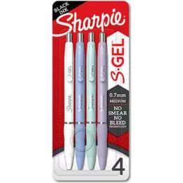 Sharpie S Gel Medium Pens Black 4 pack