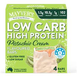 Mayver's Low Carb High Protein Bars Pistachio Cream