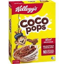Kellogg's Coco Pops Chocolatey Breakfast Cereal 535g