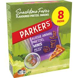Parker's Aussie Animal Pretzels BBQ Pizza 8 pack