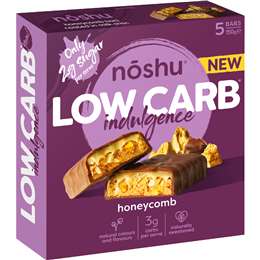 Noshu Low Carb Honeycomb Indulgence Bars