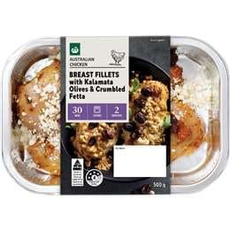 Woolworths Greek Style Chicken With Feta & Olives