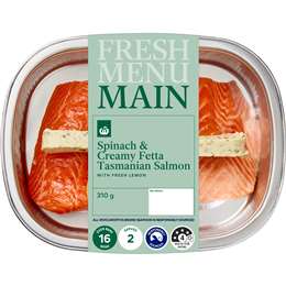 Woolworths Australian Salmon With Creamy Fetta & Spinach Filling