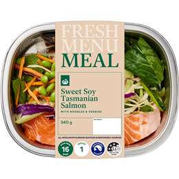 Woolworths Sweet Soy Australian Salmon With Noodles & Vegetables