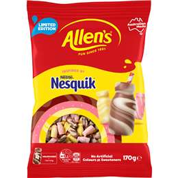 Allen's Nesquik Milkshakes Lollies Bag 170g
