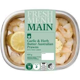 Woolworths Garlic Butter Australian Prawns