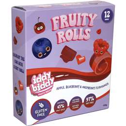 Iddy Biddy Fruity Rolls Apple Blueberry & Raspberry