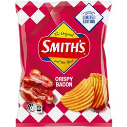 Smith's Crinkle Cut Potato Chips Crispy Bacon 150g