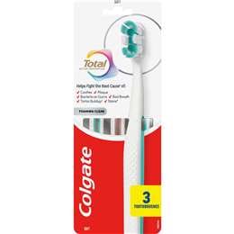Colgate Toothbrush Total Foaming Clean Soft 3 pack