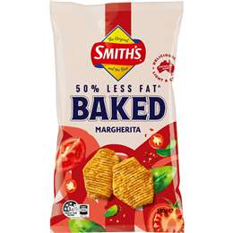 Smith's Crinkle Cut Baked Fusion Potato Chips Margherita 130g