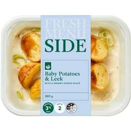 Woolworths Baby Potatoes & Leek With Cheese Sauce