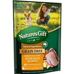 Nature's Gift Wet Dog Food Homestyle Stew In Jelly With Duck 100g
