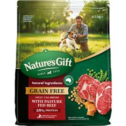 Nature's Gift Grain Free Adult Dry Dog Food With Pasture Fed Beef