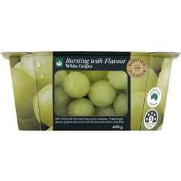 Grape Premium Wh S/L 400g White Grapes