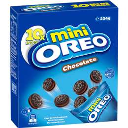 Oreo Mini Cookies Chocolate Bags 10 pack 204g