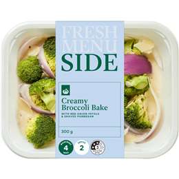 Woolworths Creamy Broccoli Bake With Red Onion & Parmesan