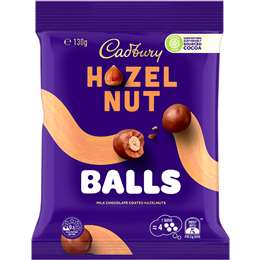 Cadbury Dairy Milk Chocolate Balls Hazelnut 130g