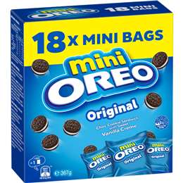 Oreo Mini Cookies Original Bags 18 pack