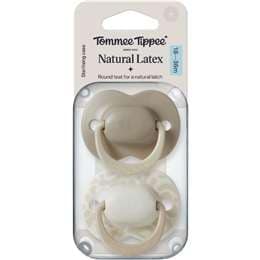 Tommee Tippee Natural Latex Soother 18-36M Assorted