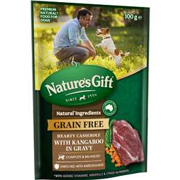 Nature's Gift Wet Dog Food Hearty Casserole In Gravy With Kangaroo 100g