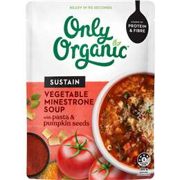 Only Organic Sustain Soup Pouch Vegetable Minestrone