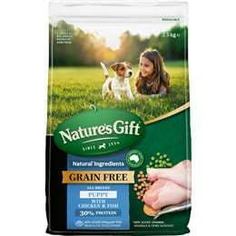 Nature's Gift Grain Free Puppy Dry Dog Food With Chicken & Fish 2.5kg