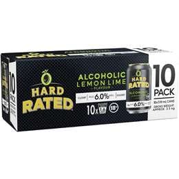 Hard Rated Lemon Lime 6pct Cans