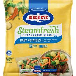 Birds Eye Steamfresh Baby Potatoes with Carrots Broccoli Peas & Herb