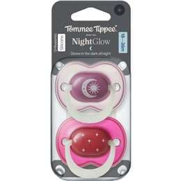 Tommee Tippee Night Glow Silicone Soother 18-36M Assorted