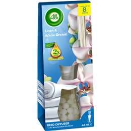 Air Wick 2x Essential Oil Reed Diffuser Linen & White Orchard 42mL