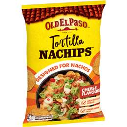 Old El Paso Nachips Tortilla Nacho Corn Chips Cheese Flavoured