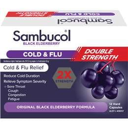 Sambucol Double Strength Cold & Flu Capsules